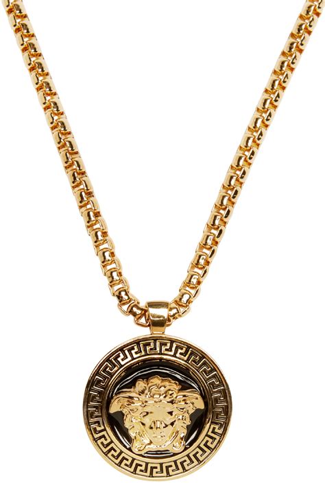 versace medusa pendant necklaces|medusa pendant necklace black.